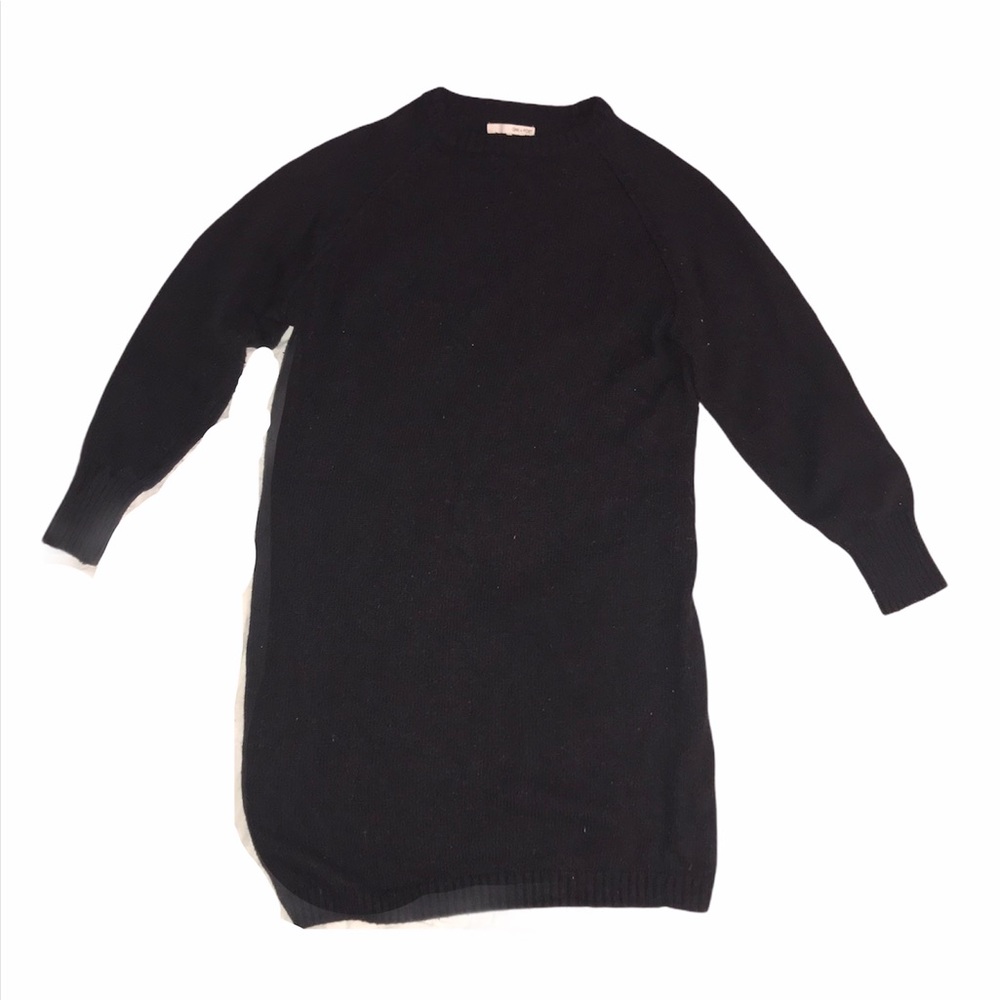 Oak + Fort Knit Black Sweater Dress Sz 6